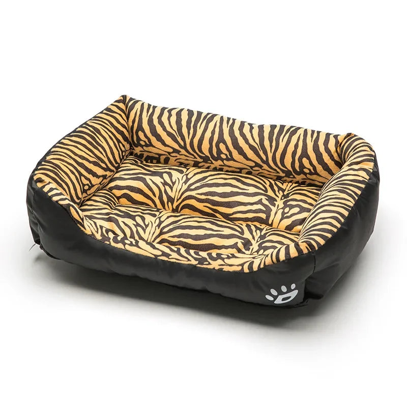 Large Dog Bed Square Plush Cat Nest Kennel All Season Washable Dog Sofa Waterproof Mattress Cat Bed for Medium Dogs Accessories
