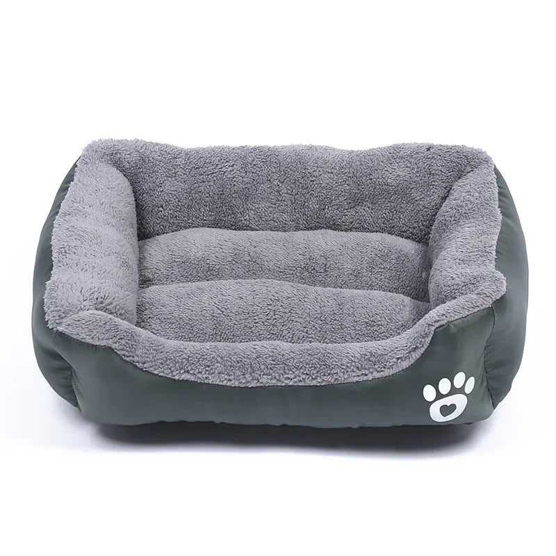 Large Dog Bed Square Plush Cat Nest Kennel All Season Washable Dog Sofa Waterproof Mattress Cat Bed for Medium Dogs Accessories