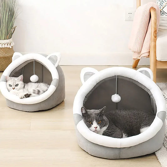 Cute Cat Pad Bed for Indoor Small and Large Cats Dog Mat Pet House Tent Kitten Puppy Cozy Soft Warm Cushion Removable Washable