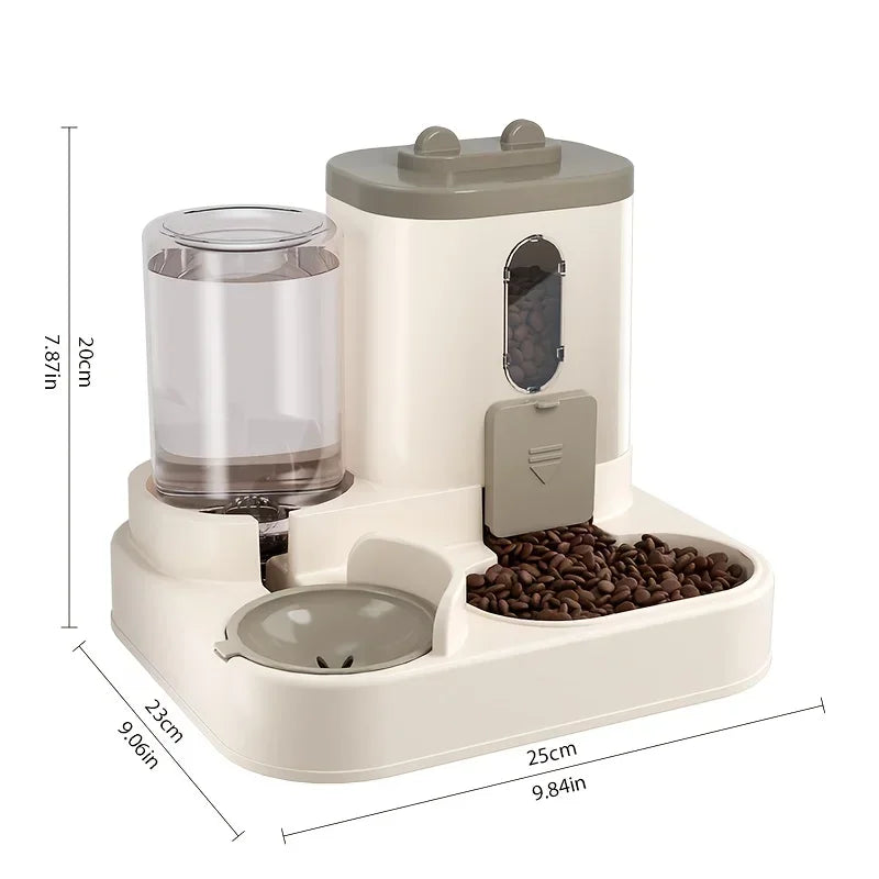 2in 1 Cat Food Dispenser Water and Food Integrated Fully Automatic Cat Food Feeding and Water Dispenser Cute Water Dispenser