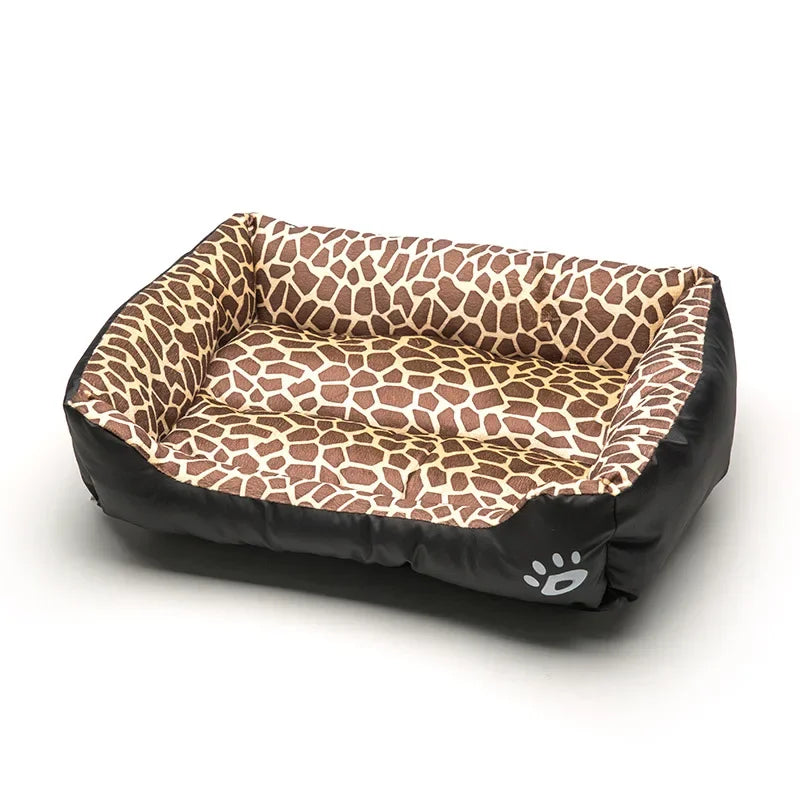 Large Dog Bed Square Plush Cat Nest Kennel All Season Washable Dog Sofa Waterproof Mattress Cat Bed for Medium Dogs Accessories